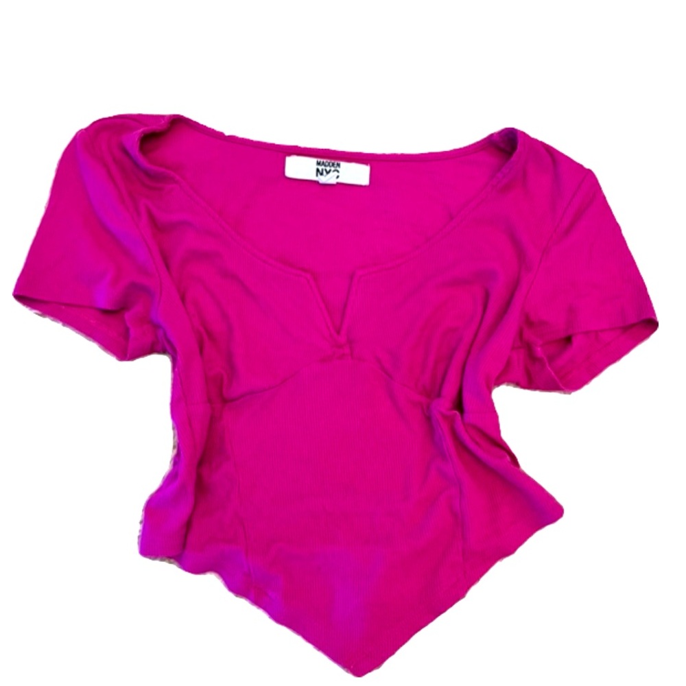 Magenta Crop Top.